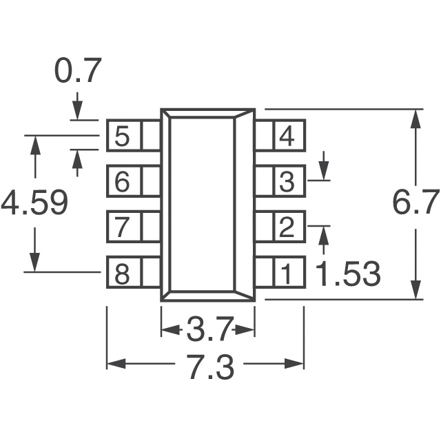 ZDM4306NTA Diodes Incorporated  Transistors - FETs MOSFETs - Arrays